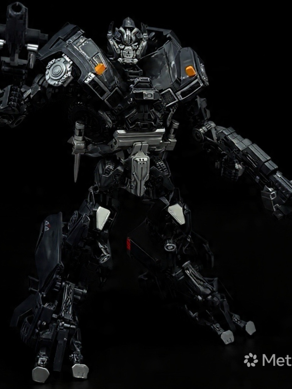 Weapon Master Black Robot Action Figure